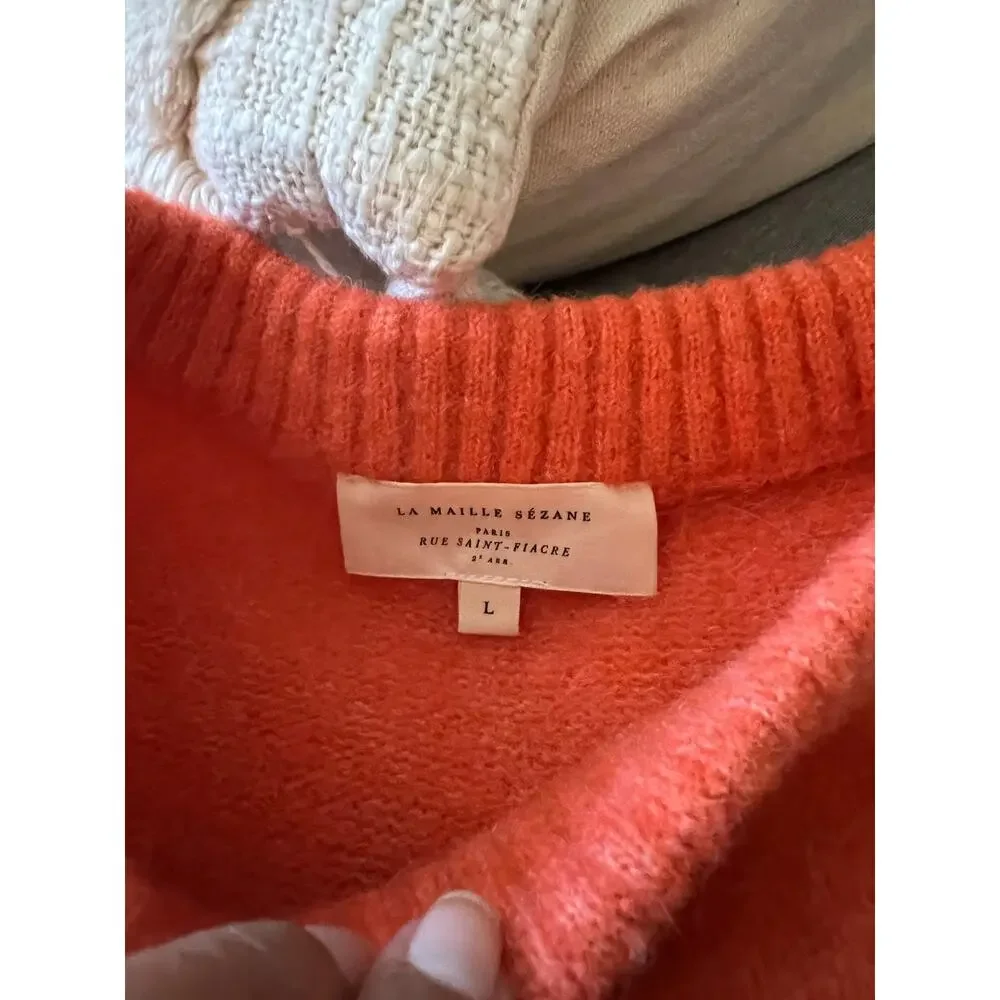La Maille Sezane Amiel Jumper in Vine Peach Size L✨ - Picture 10 of 10